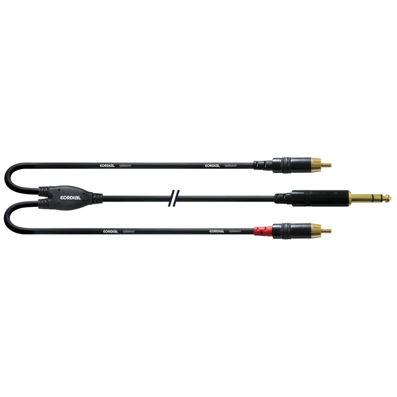 CFY 6 VCC Adapterkabel 6 m Klinke 6,3 mm stereo/2 x Cinch