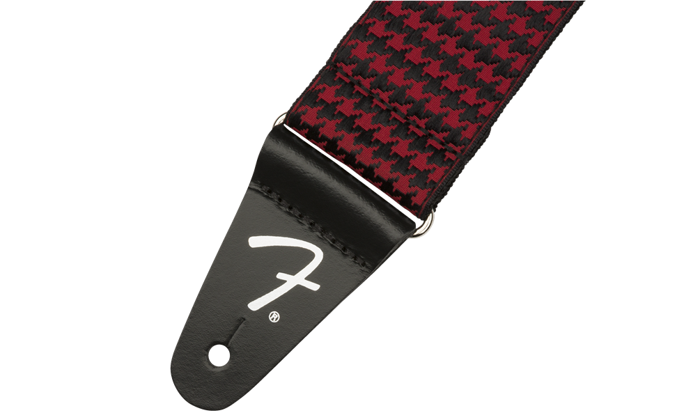 Houndstooth Strap  Red
