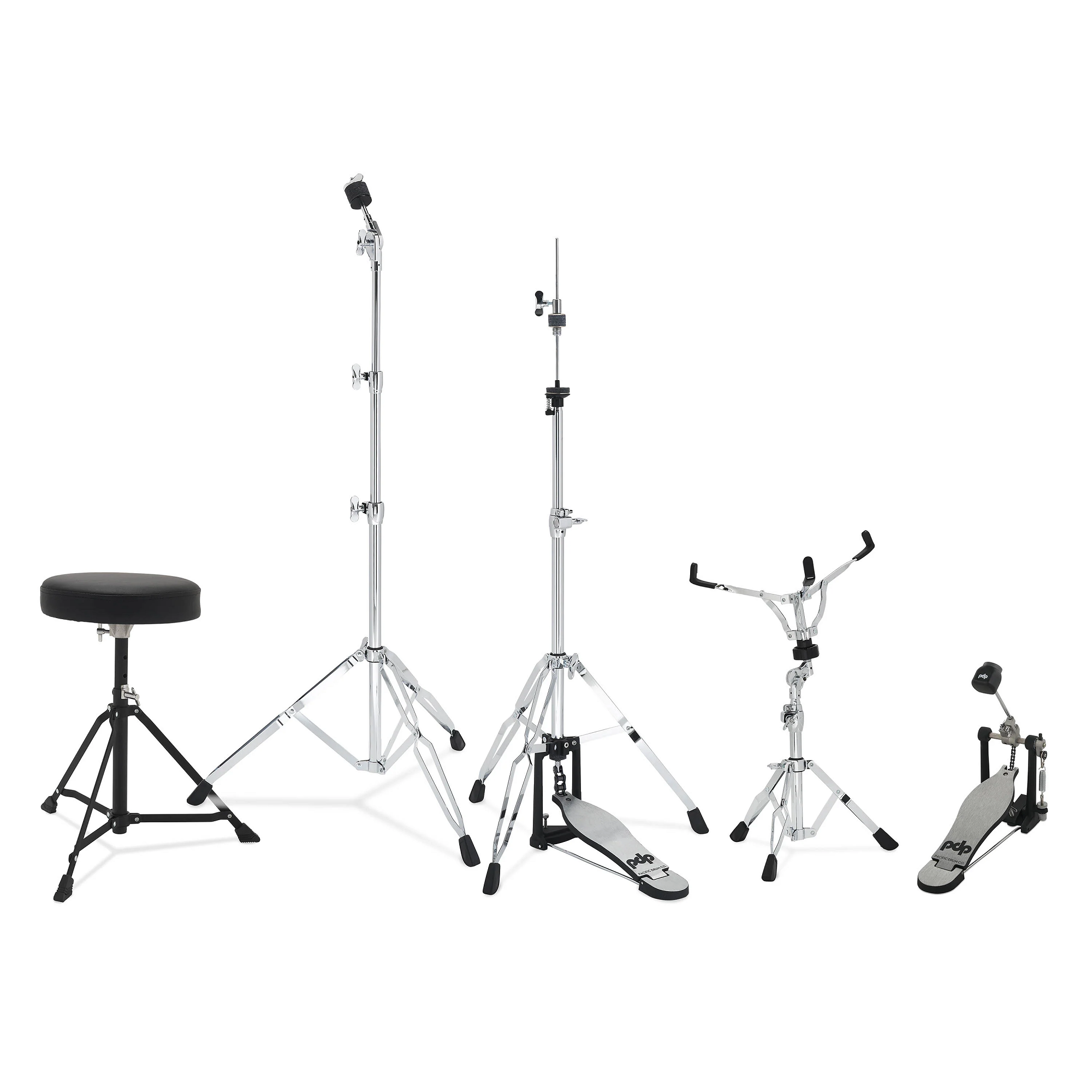  PDP Center Stage Diamond  5-tlg. Drumset White Sparkle