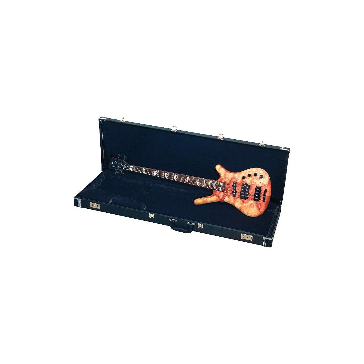 RC 10605 B Gitarrenkoffer E-Bass - Black Tolex