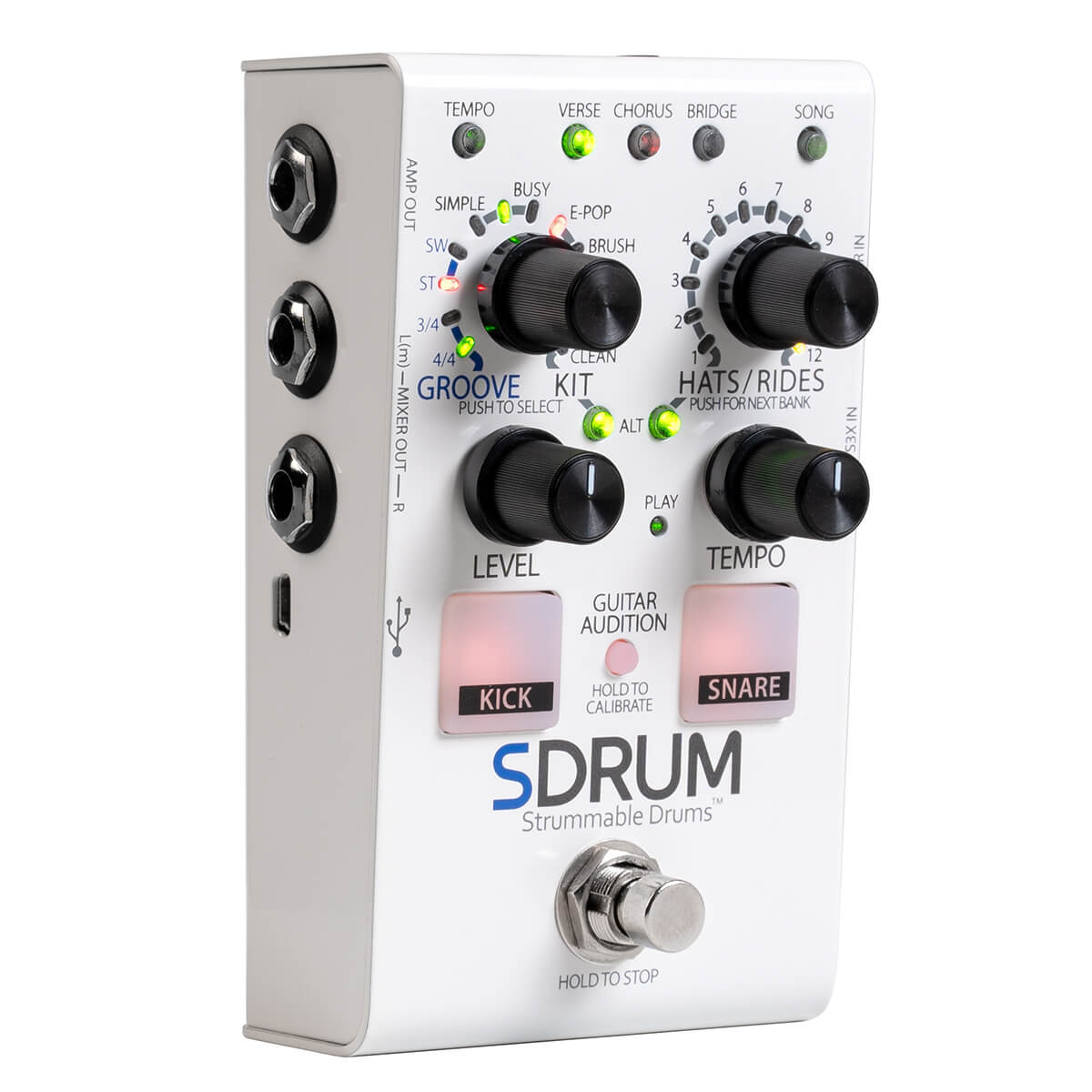 SDrum - Strummable Drums - Drum Computer im Stompbox Format