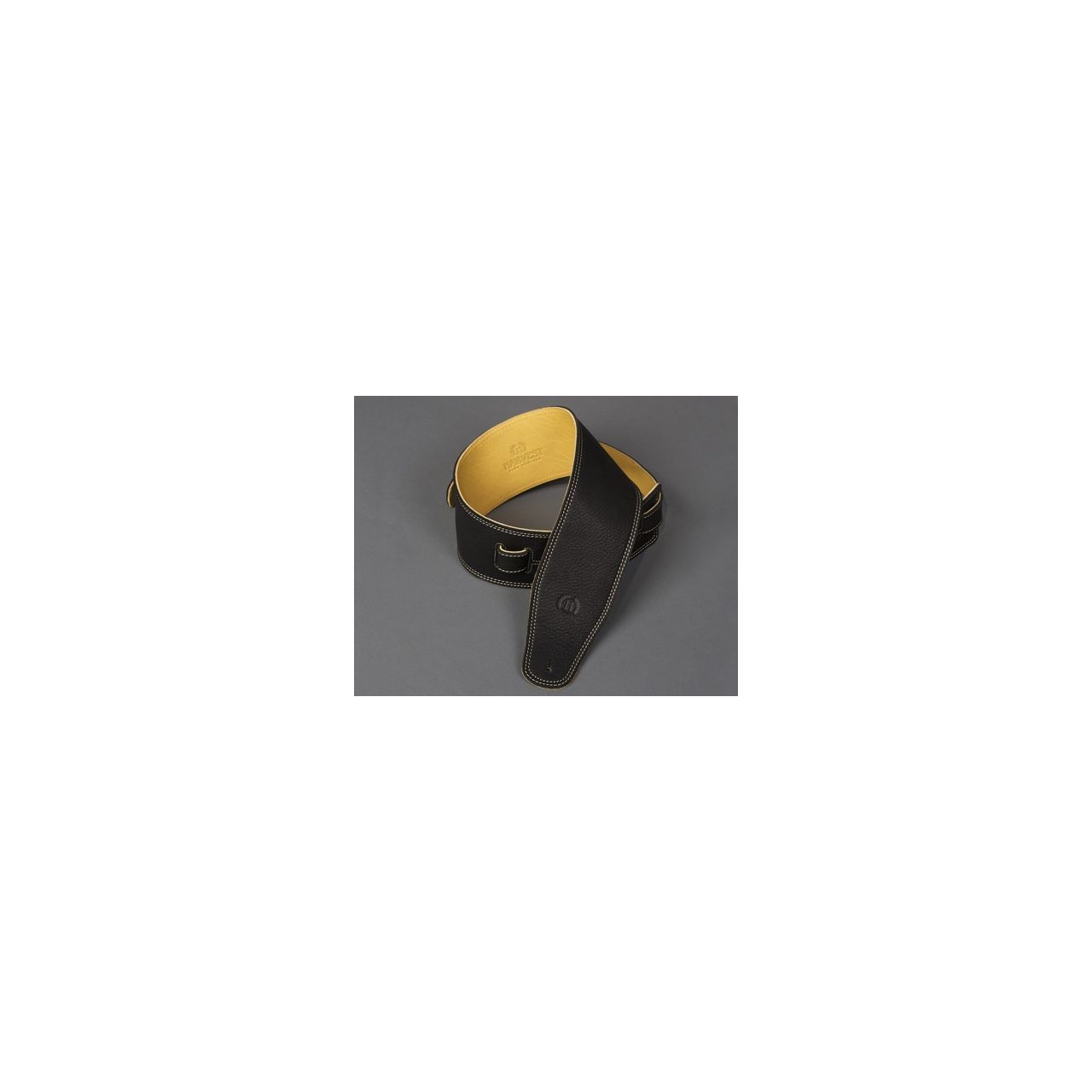 Bass Strap Double Leather Glove Nappa Long Version - Schwarz