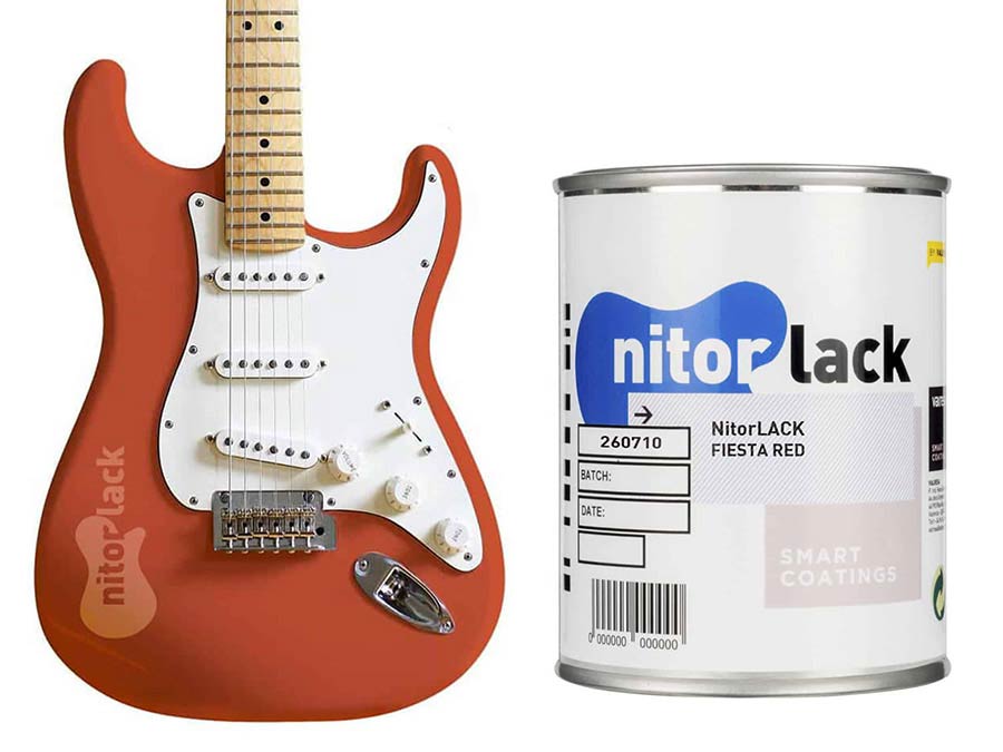 Nitrocelluloselack Fiesta Red - 500ml Dose