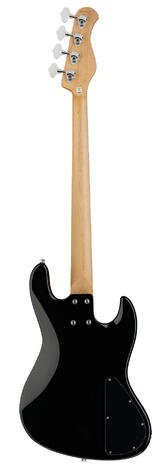 MetroExpress 21-Fret Hybrid P/J Bass, MN, Left, Solid Black HP "B-Stock"