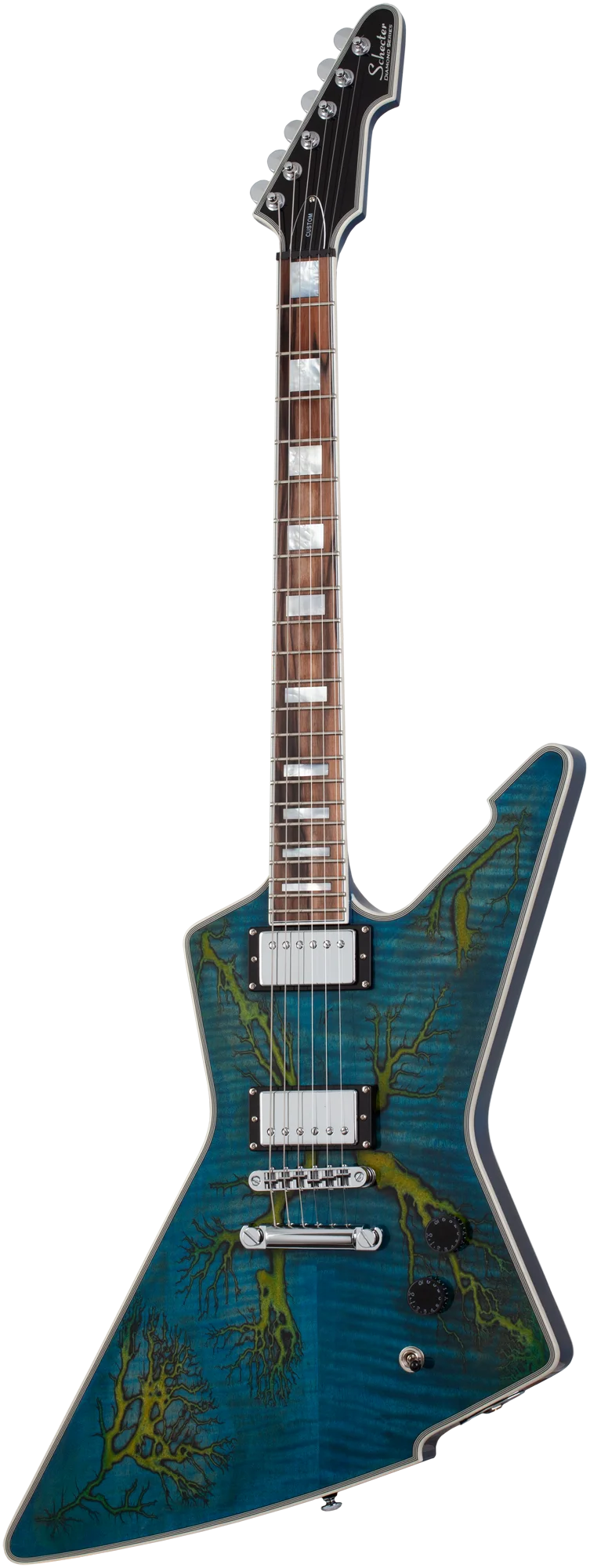 E-1 Electro Resin Transparent Blue E-Gitarre
