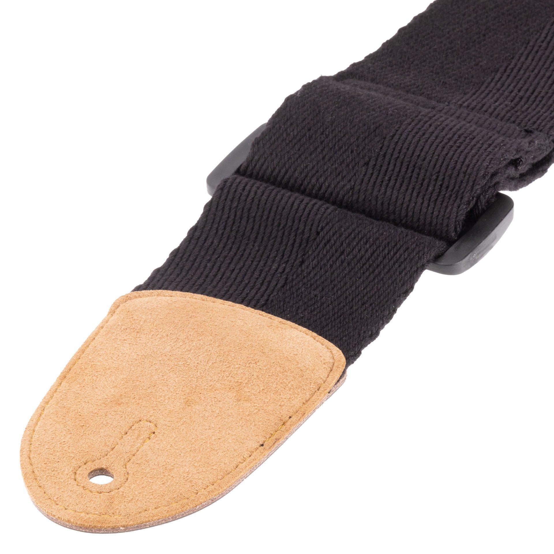Non-Slip Cotton Bass Strap - Black, 75 mm Width