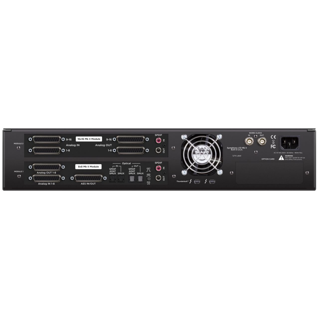 Symphony I/O Mk II 24X24 Thunderbolt - Symphony I/O MKII Thunderbolt Chassis with 16 Analog In + 16 