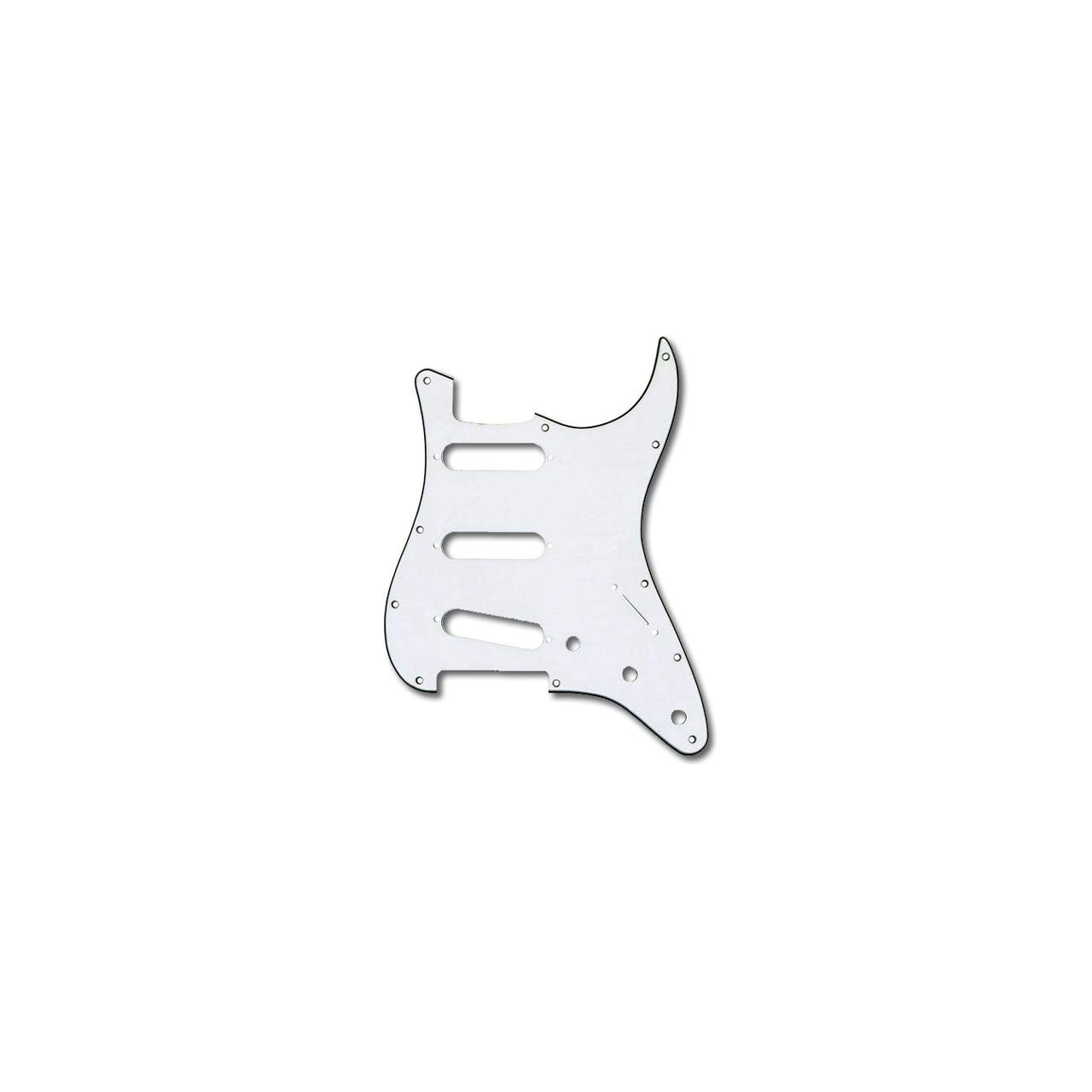 AM Series Stratocaster Pickguard SSS Parchment