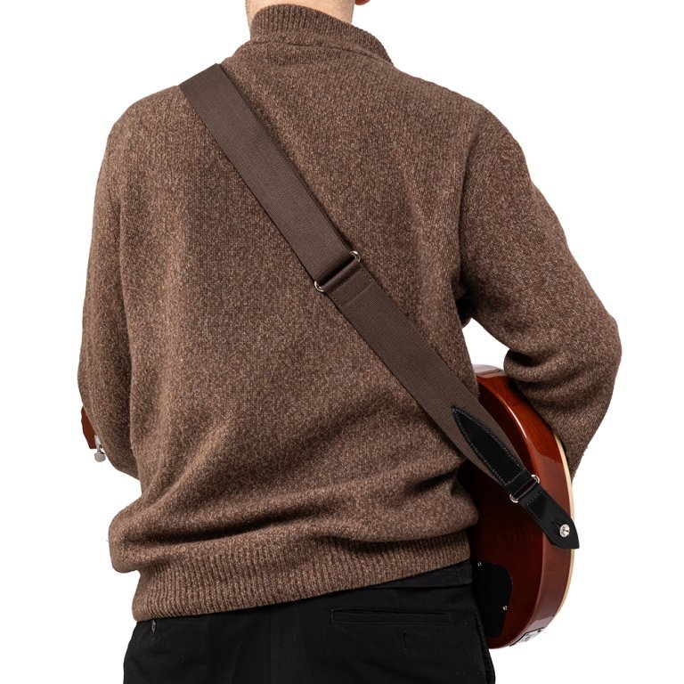 Gitarrengurt Baumwolle Brown