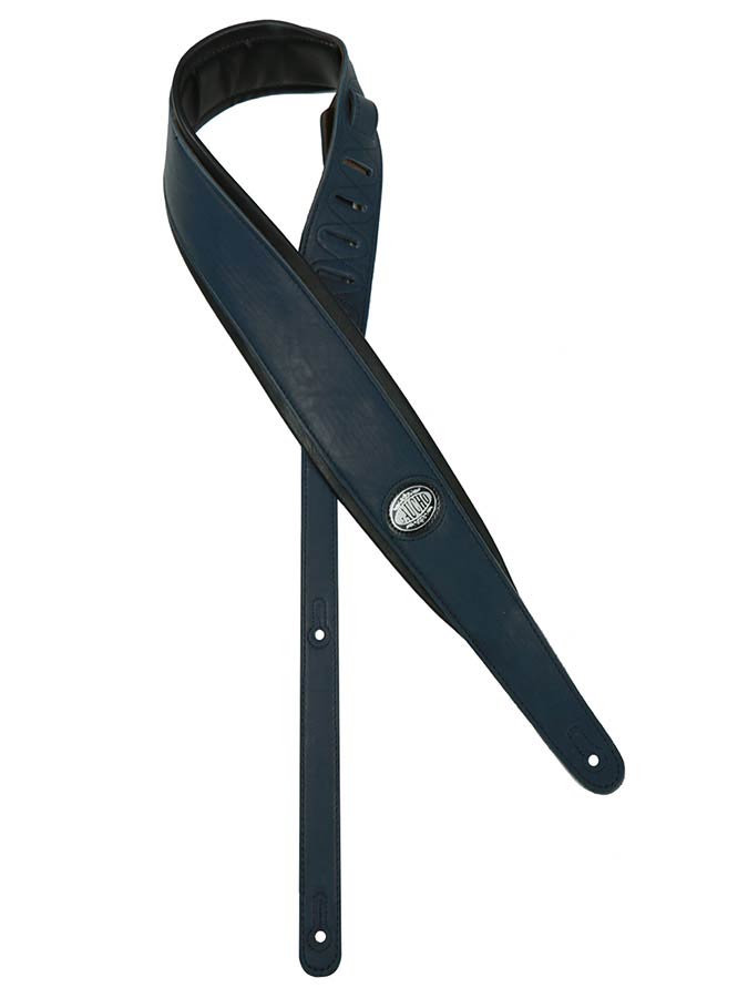 GST-314 BU Gitarrengurt gepolstert blau