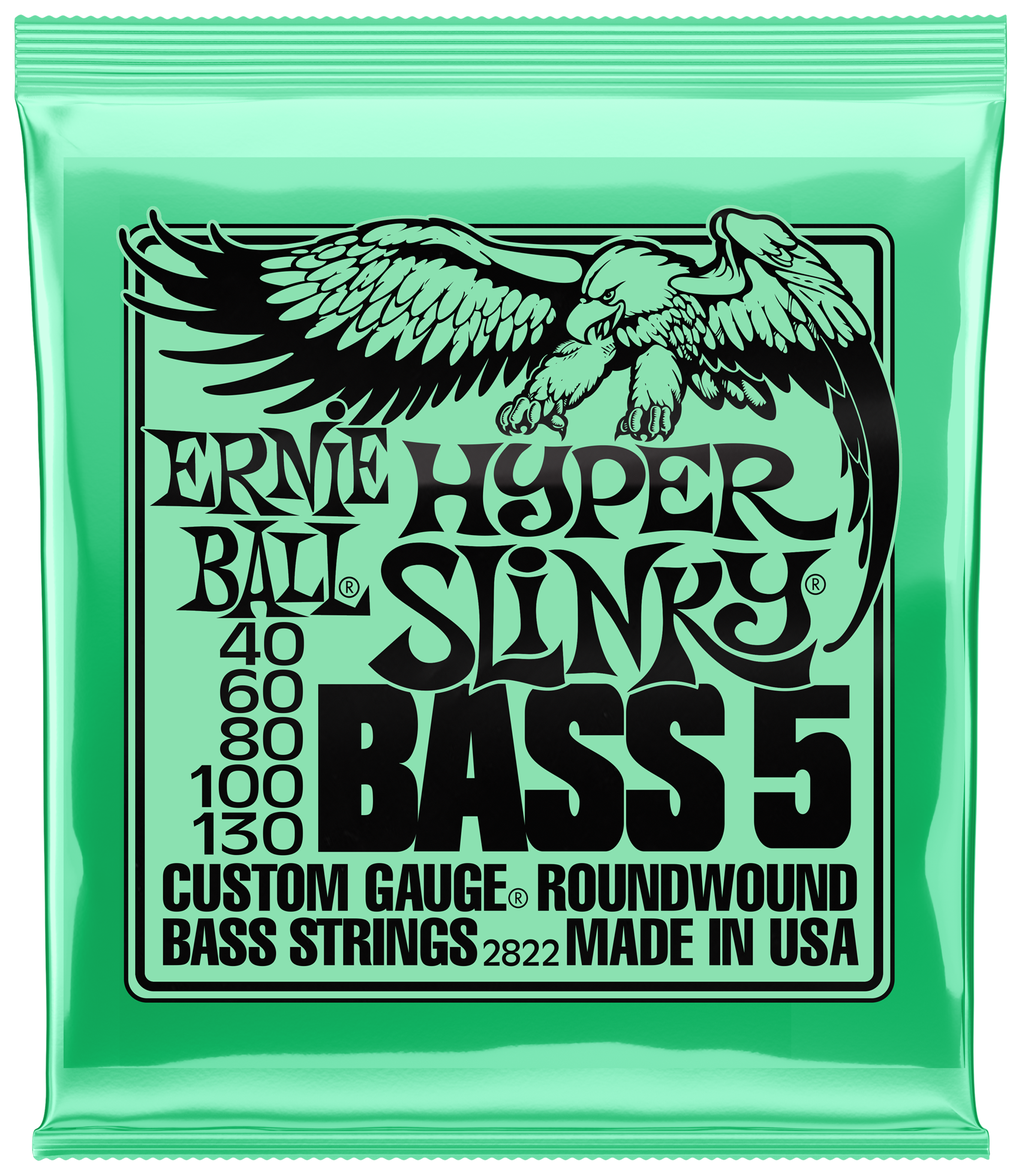 Saitensatz E-Bass Hyper Slinky Nickel Wound 5-String 40-130