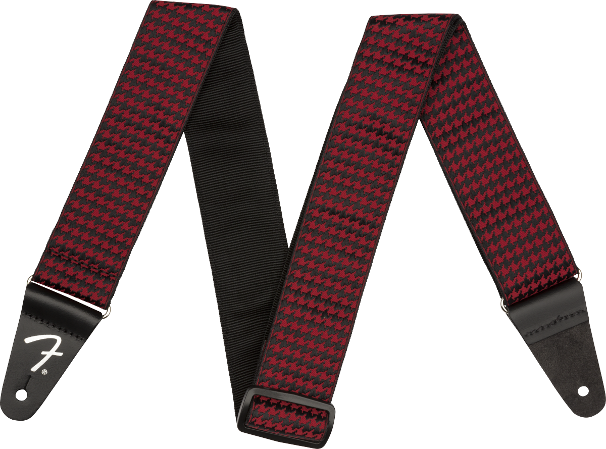 Houndstooth Strap  Red