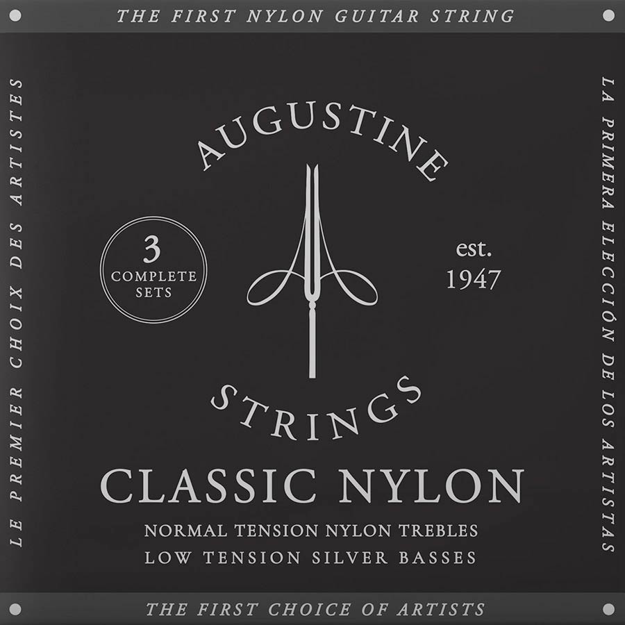 Classic Black String Set Classic, Regular Tension - 3er Pack