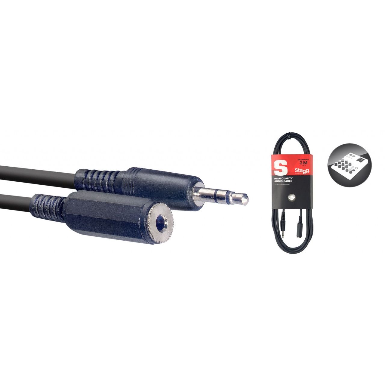 Audiokabel Kopfhörer Verlängerung - mKlinke(st) - 3m