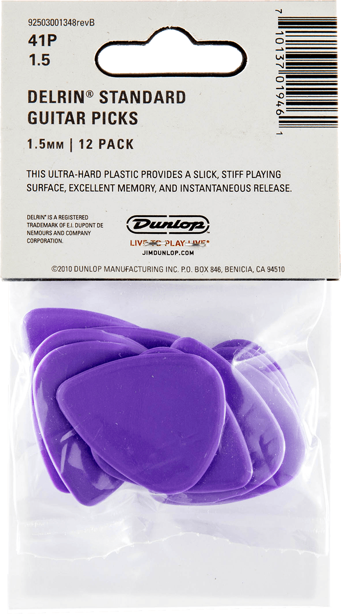 Plektrum Delrin 500 1.50 mm Player's Pack 12 Stck.