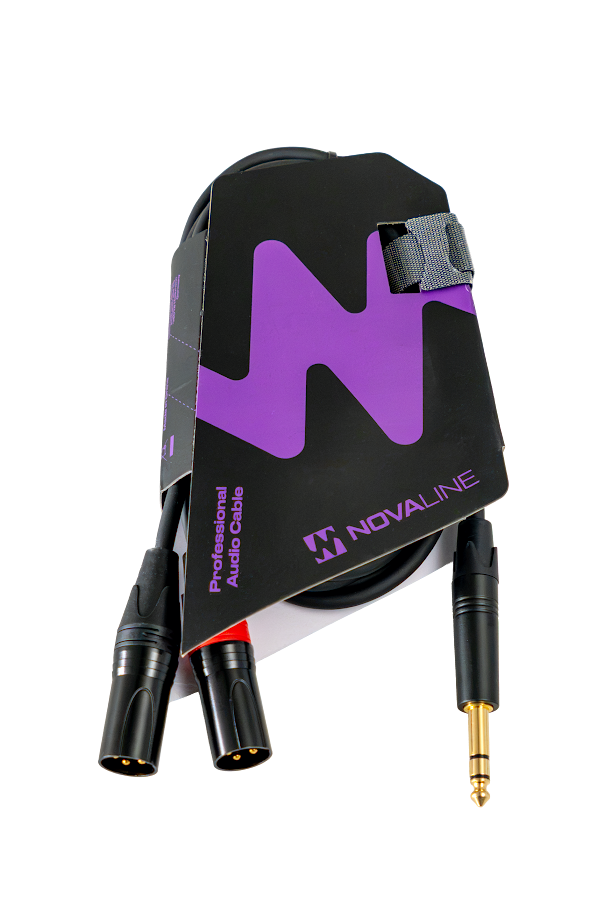 Audiokabel, XLR-Stecker, 6,3-mm-Klinke, Schwarzes Kabel, Professionelles Audio