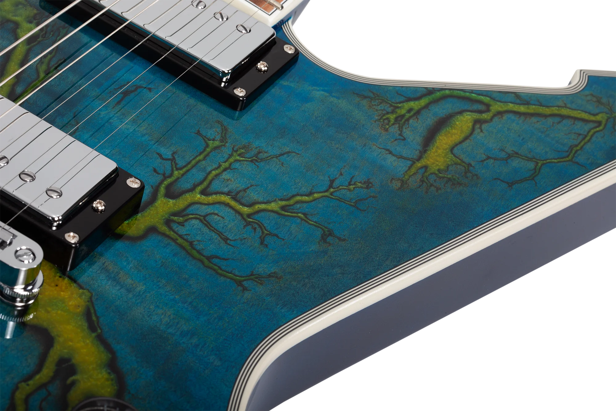 E-1 Electro Resin Transparent Blue E-Gitarre