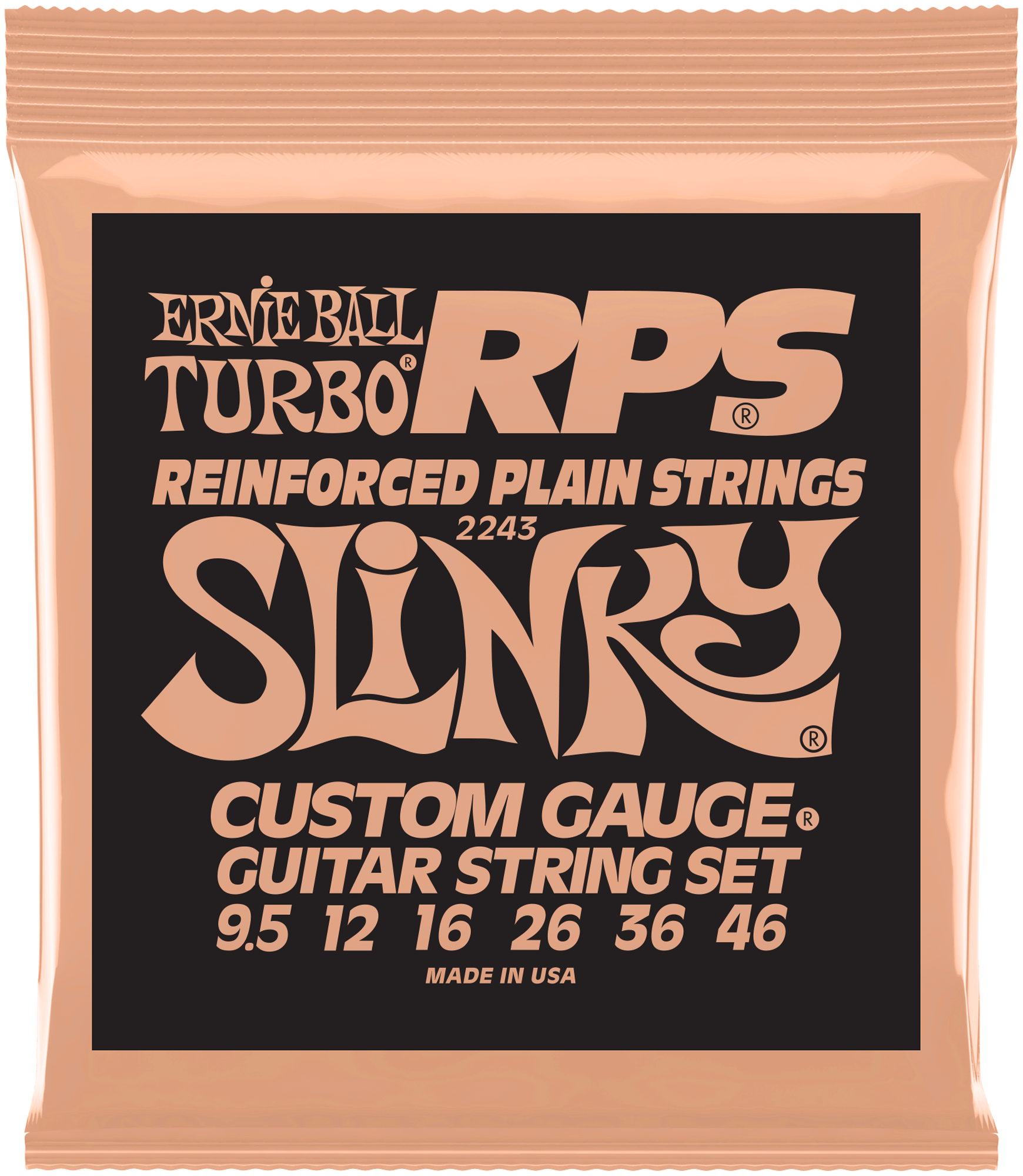 Saitensatz E-Gitarre Turbo Slinky RPS Nickel Wound 9.5-46 
