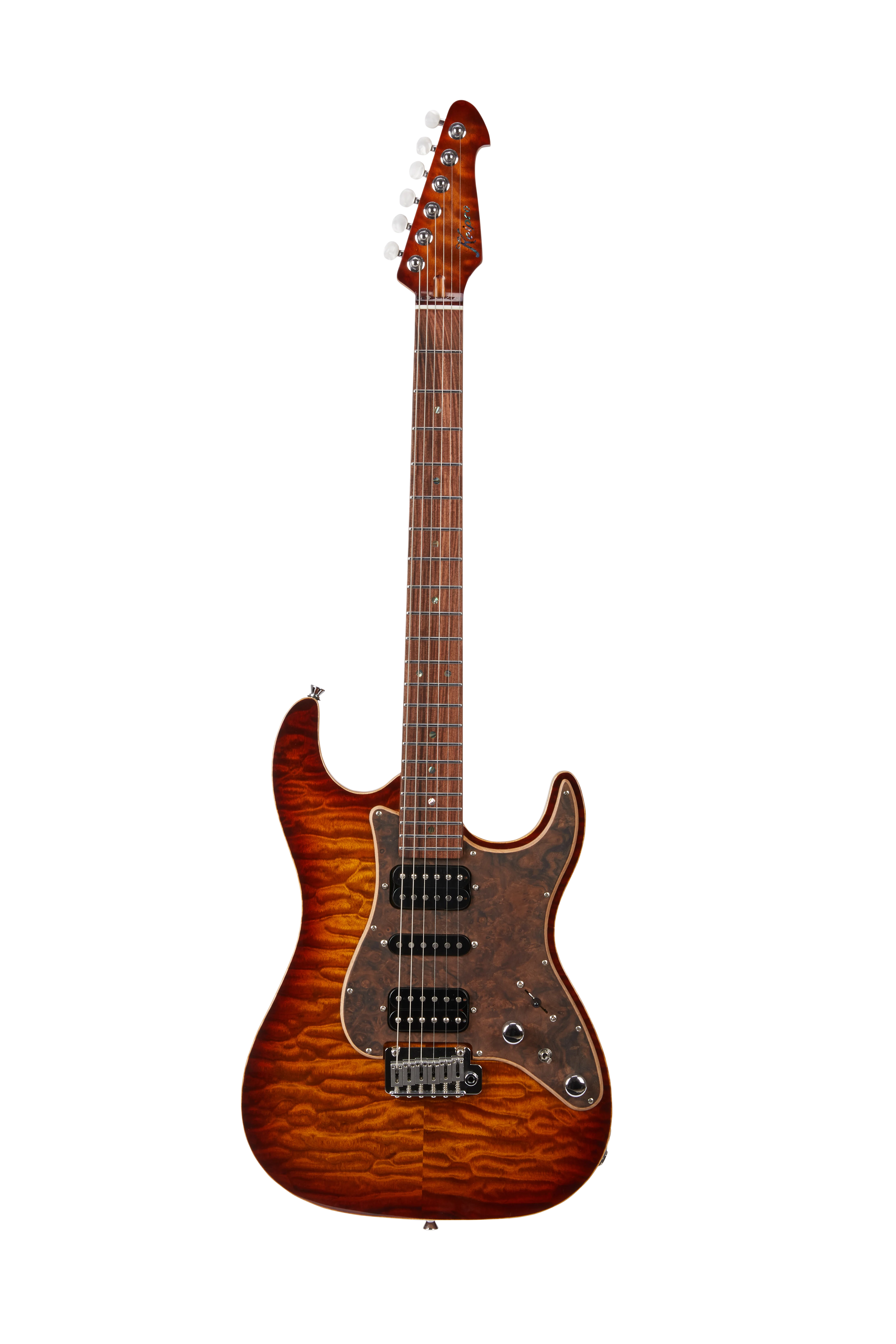 KS-Deluxe Pro-Q Honey Burst Sunburst E-Gitarre