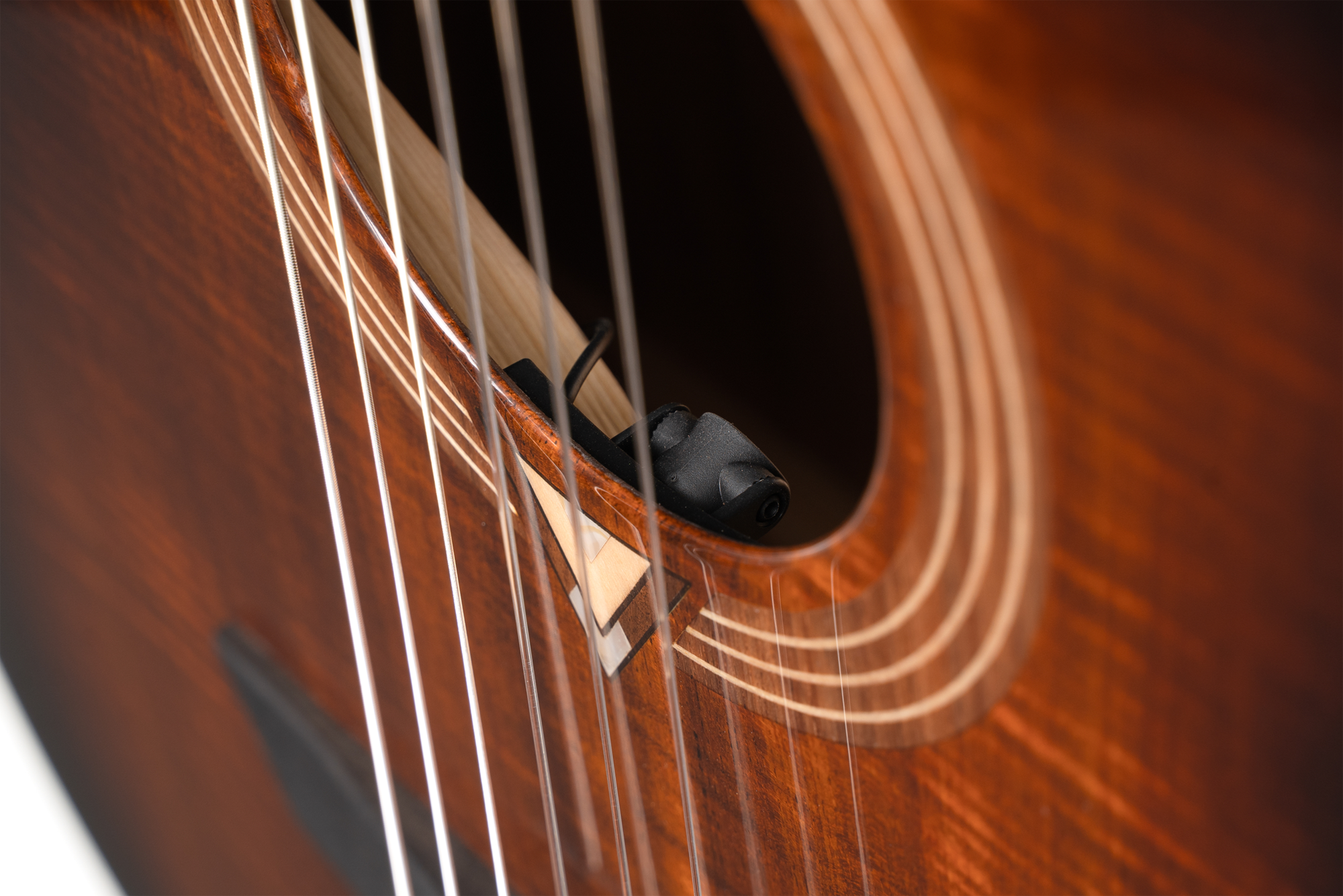 Luxe Nylon II Akustikgitarre Brown Black Burst