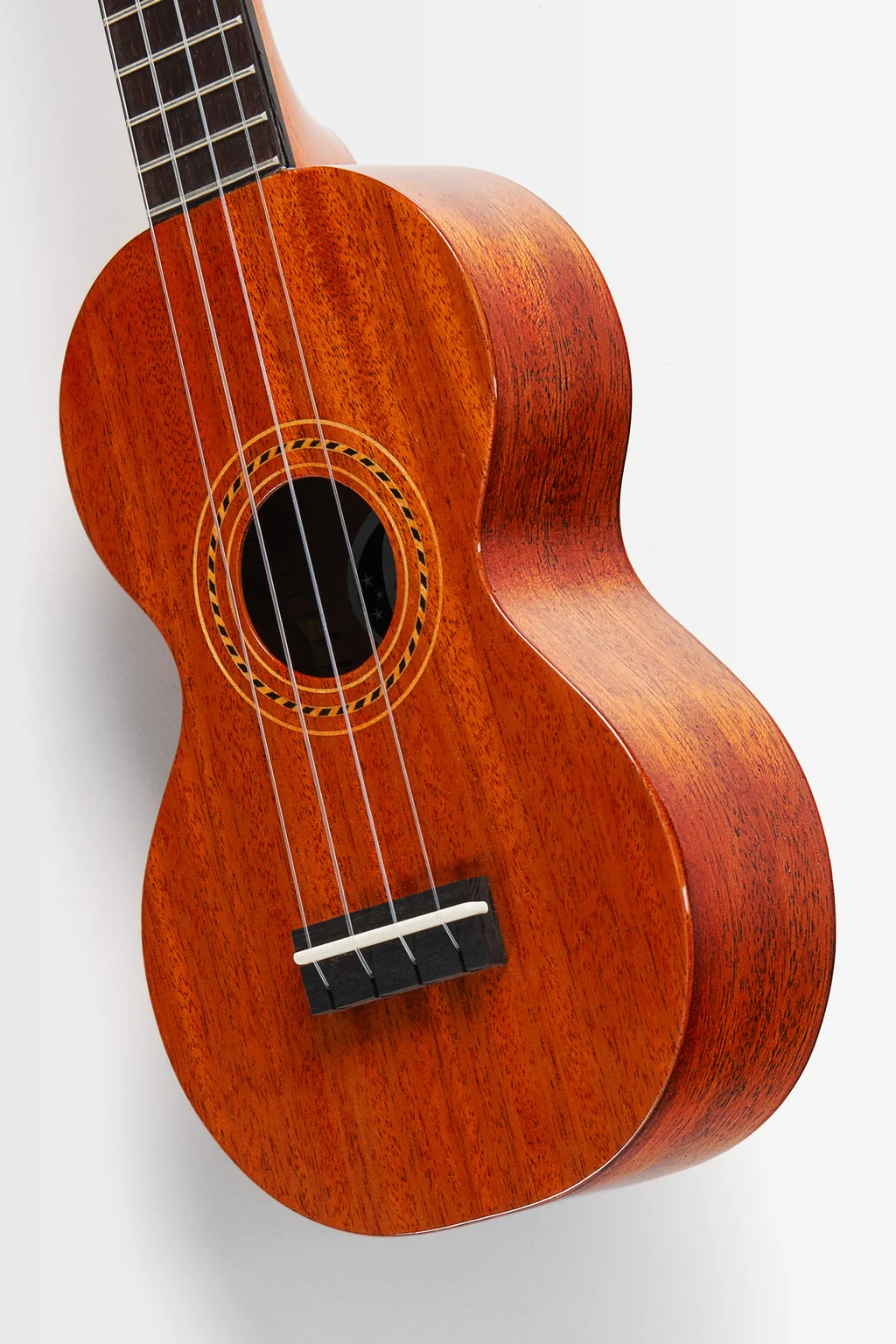 Pan Pacific All Solid Mahogany Figure 8 Soprano Ukulele