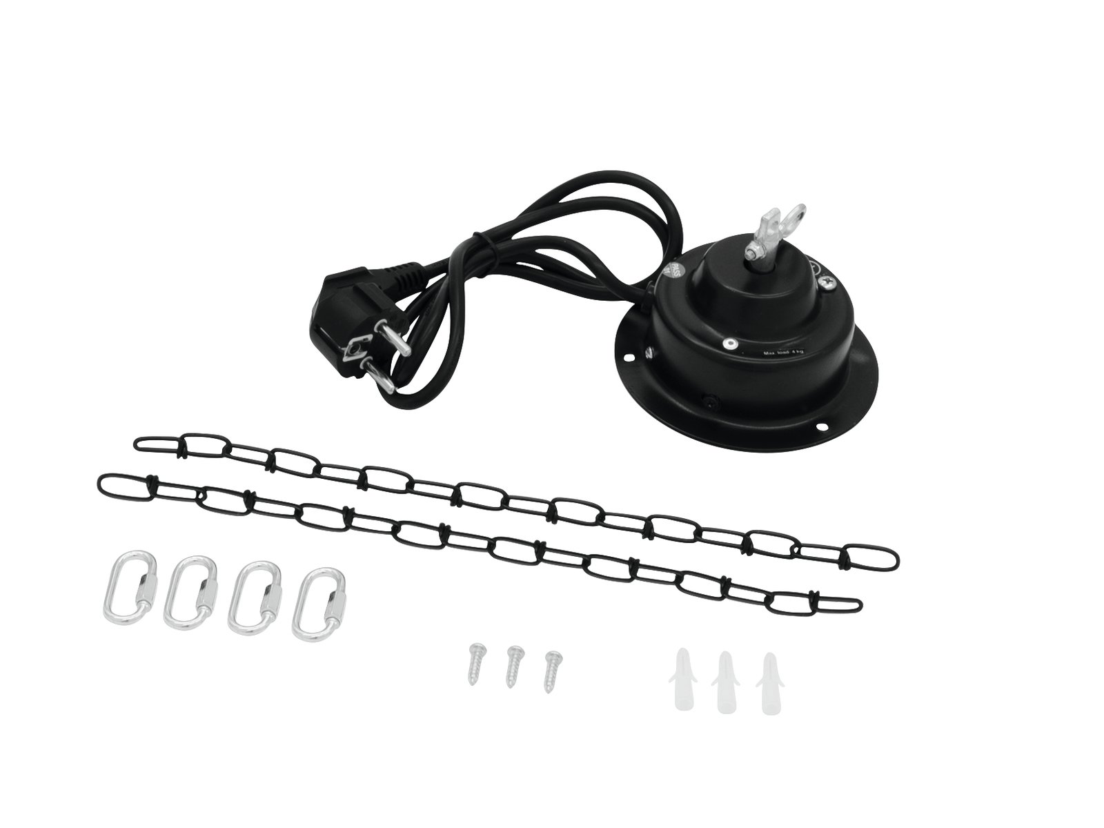 Set Spiegelkugel 30cm mit Motor + LED PST-5 QCL Spot sw
