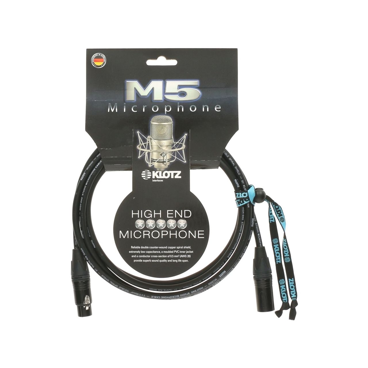 M-5 Mikrofonkabel XLR Ganzmetall 10m