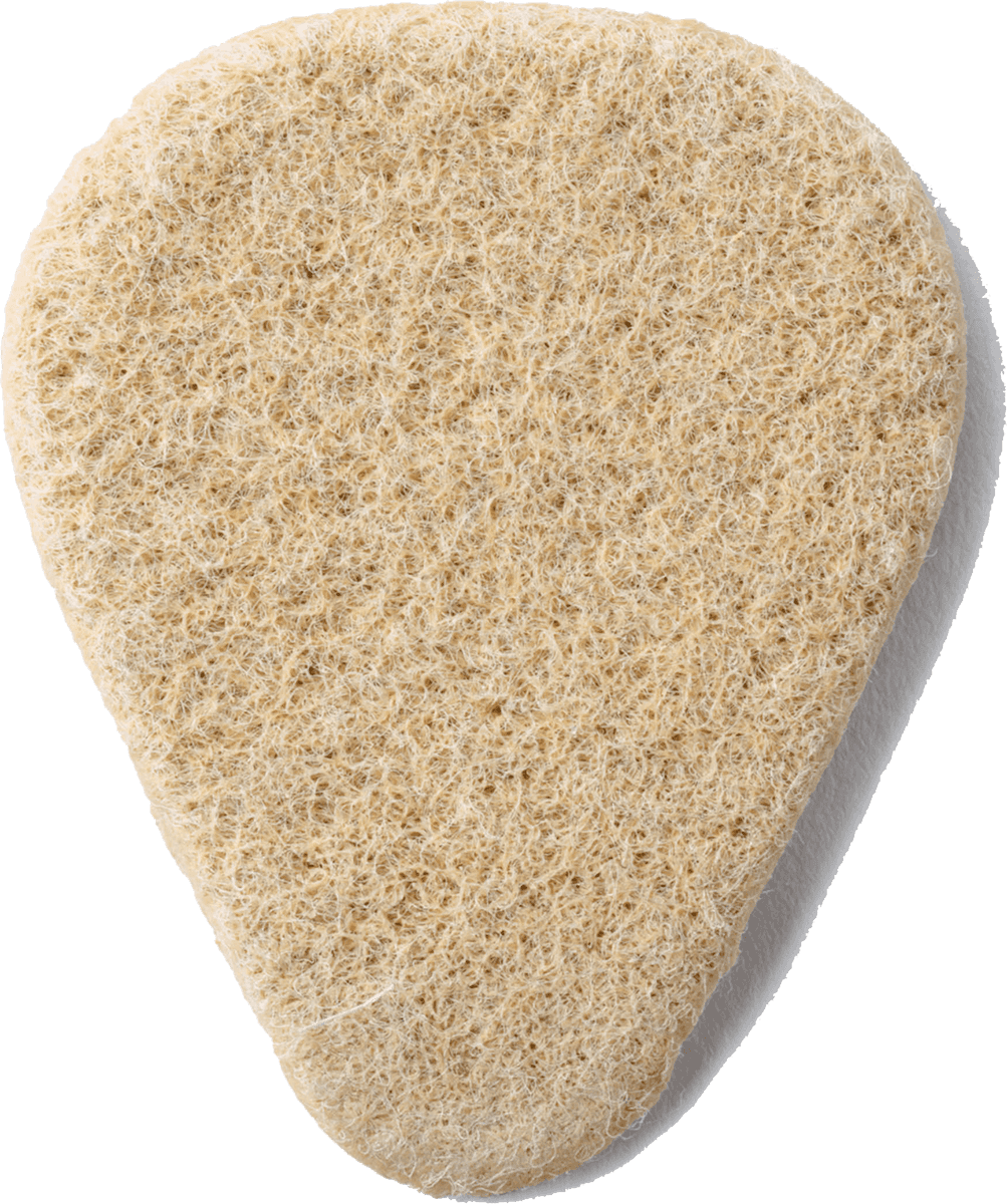 Felt Pick - Nick Lucas Shape Picks 3,20" hellbraun 12 Stk.