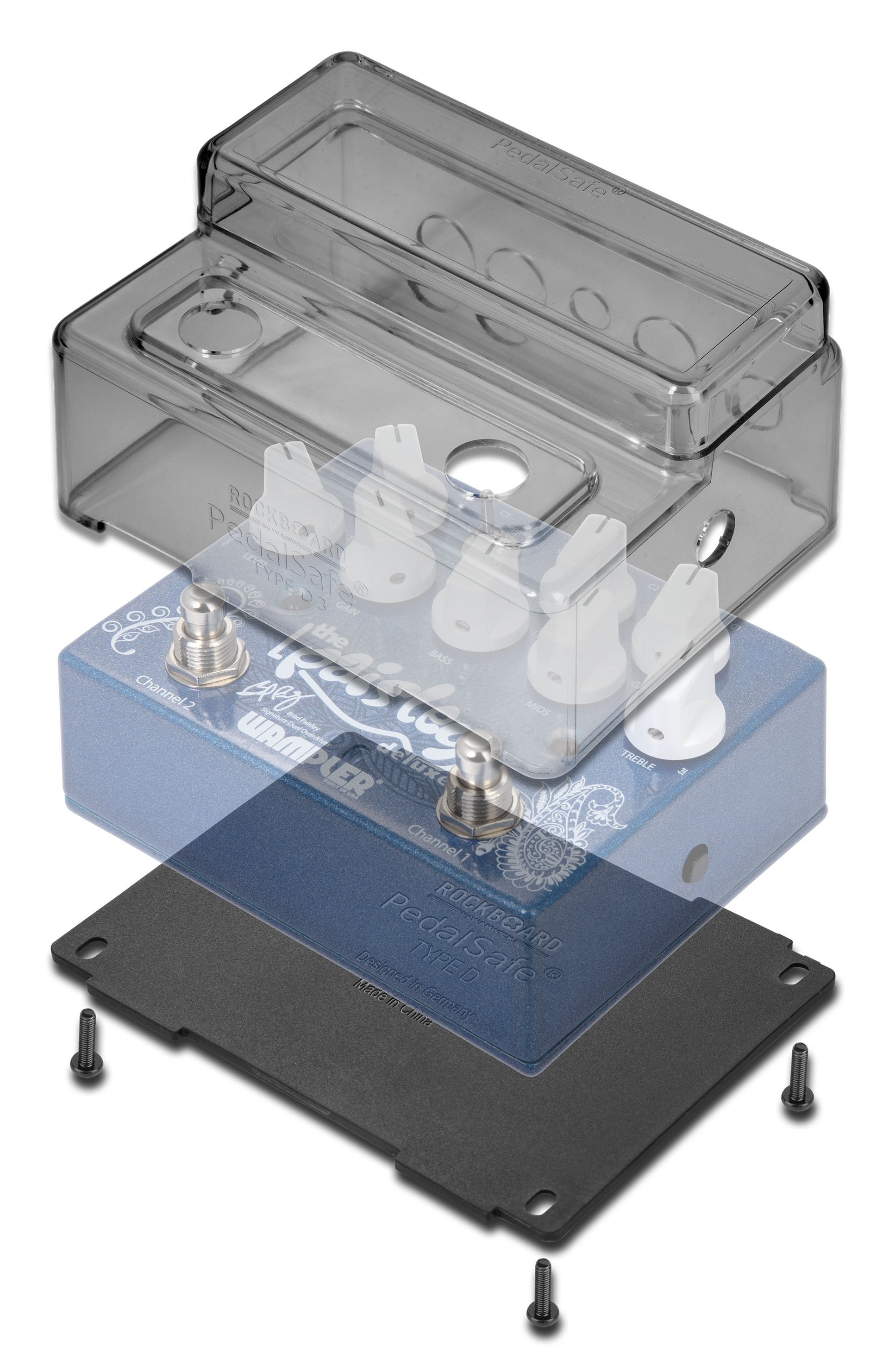 PedalSafe Type D3 - Protective Cover and Universal Mounting Plate