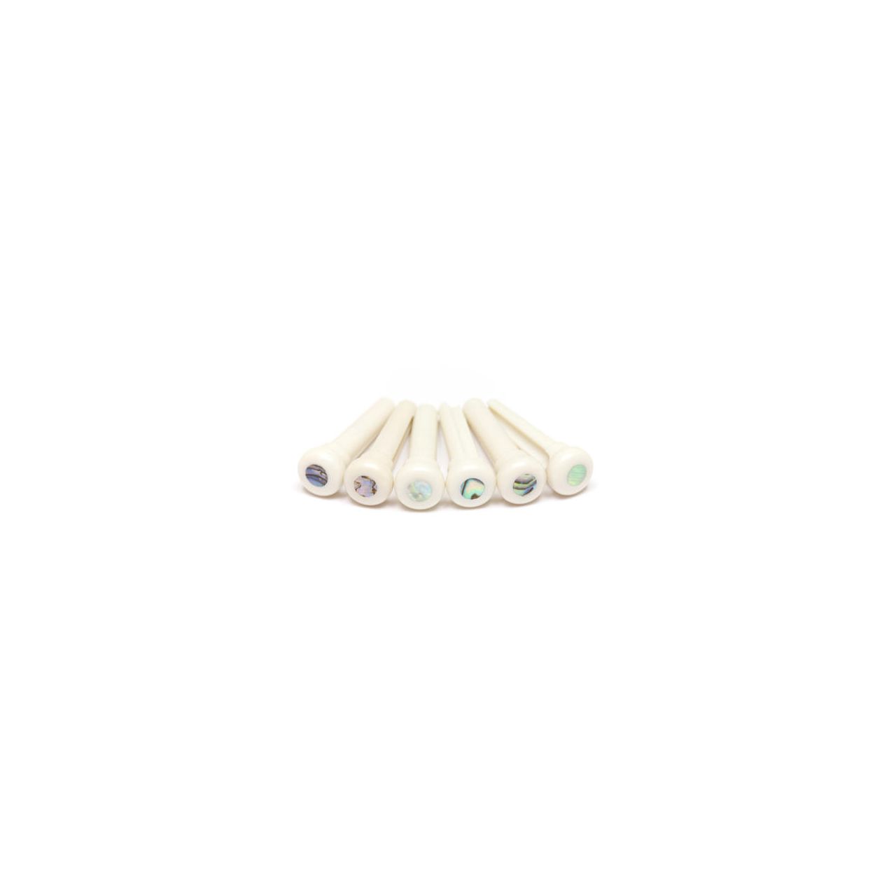 TUSQ Bridge Pins 4 mm White-Paua Dot, 60 pcs