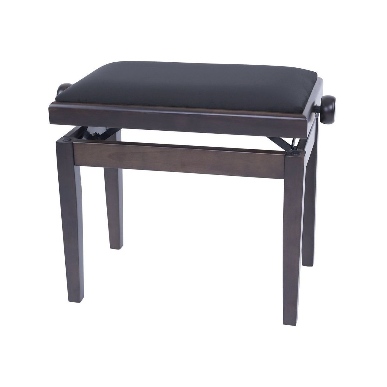 130160 Pianobank Deluxe Nussbaum Dunkel Matt / Sitz  schwarz