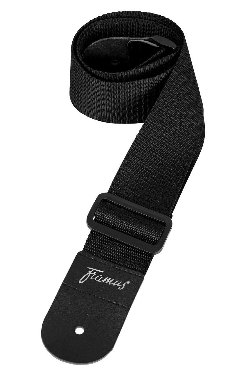 Nylon Guitar Strap Black, 50 mm Width