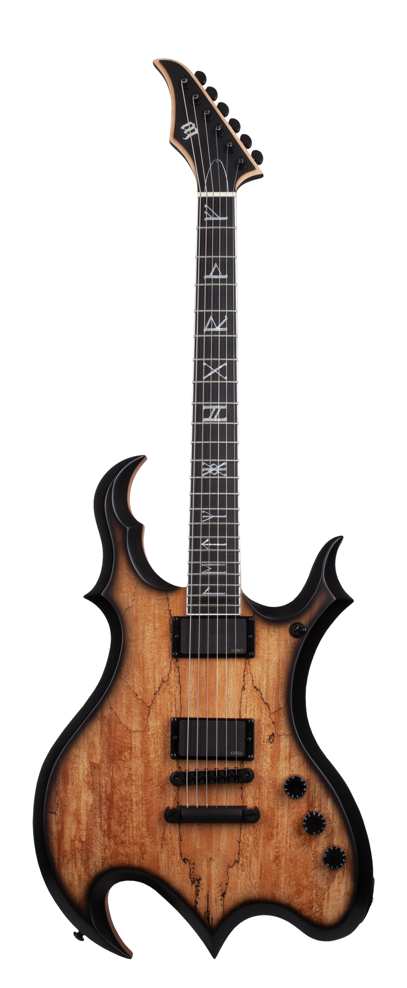 Wrathmaker Spalted Maple Black Burst