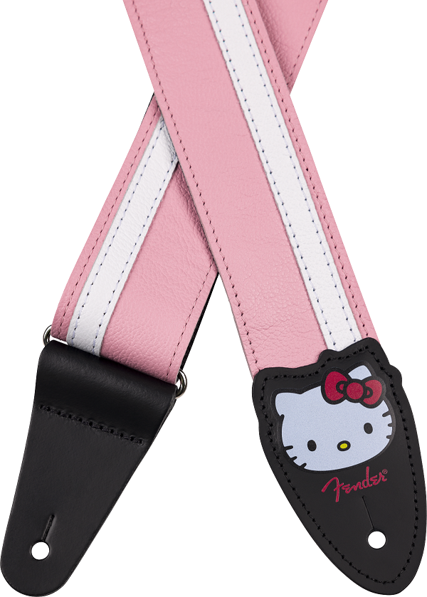 Hello Kitty Pink Leather  Strap 2"