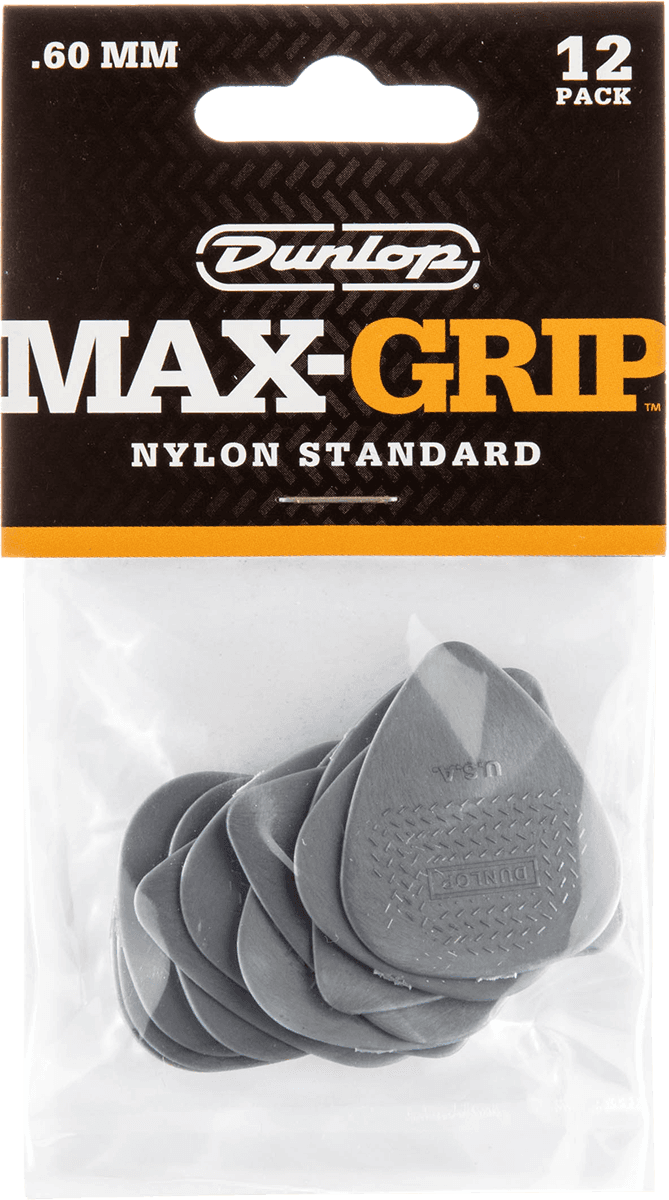 Nylon Max Grip  0.60 mm Standard Picks Player's Pack 12 pcs.