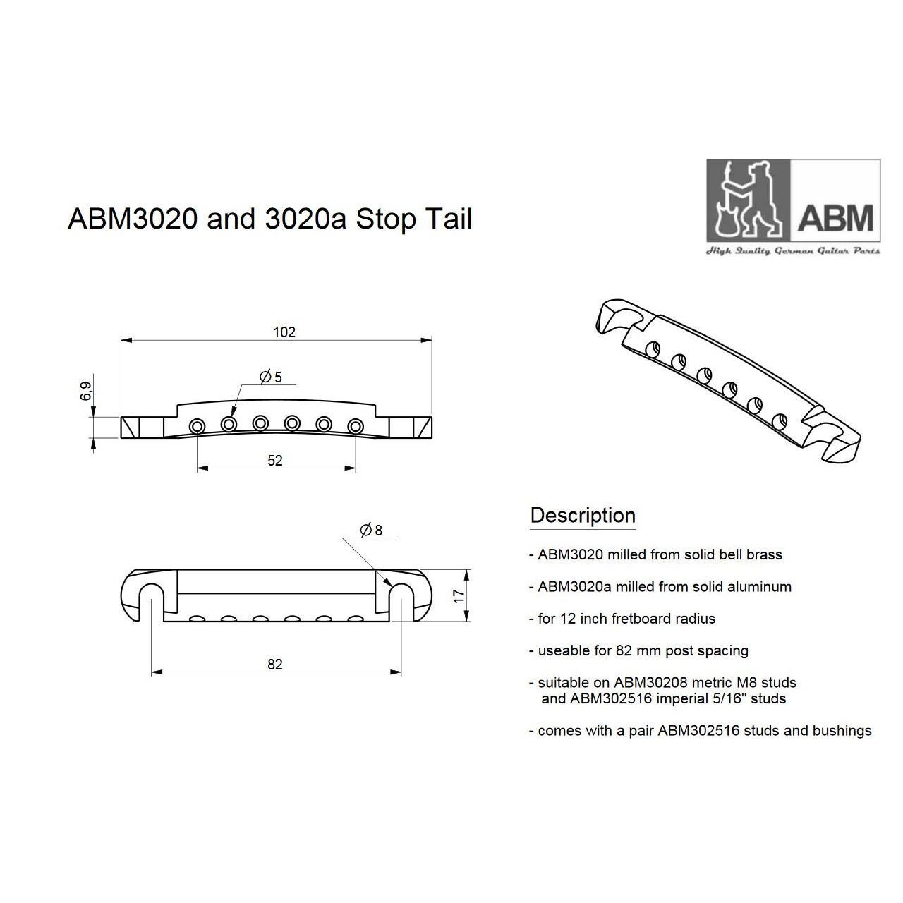 3020c Stop Tail, chrom