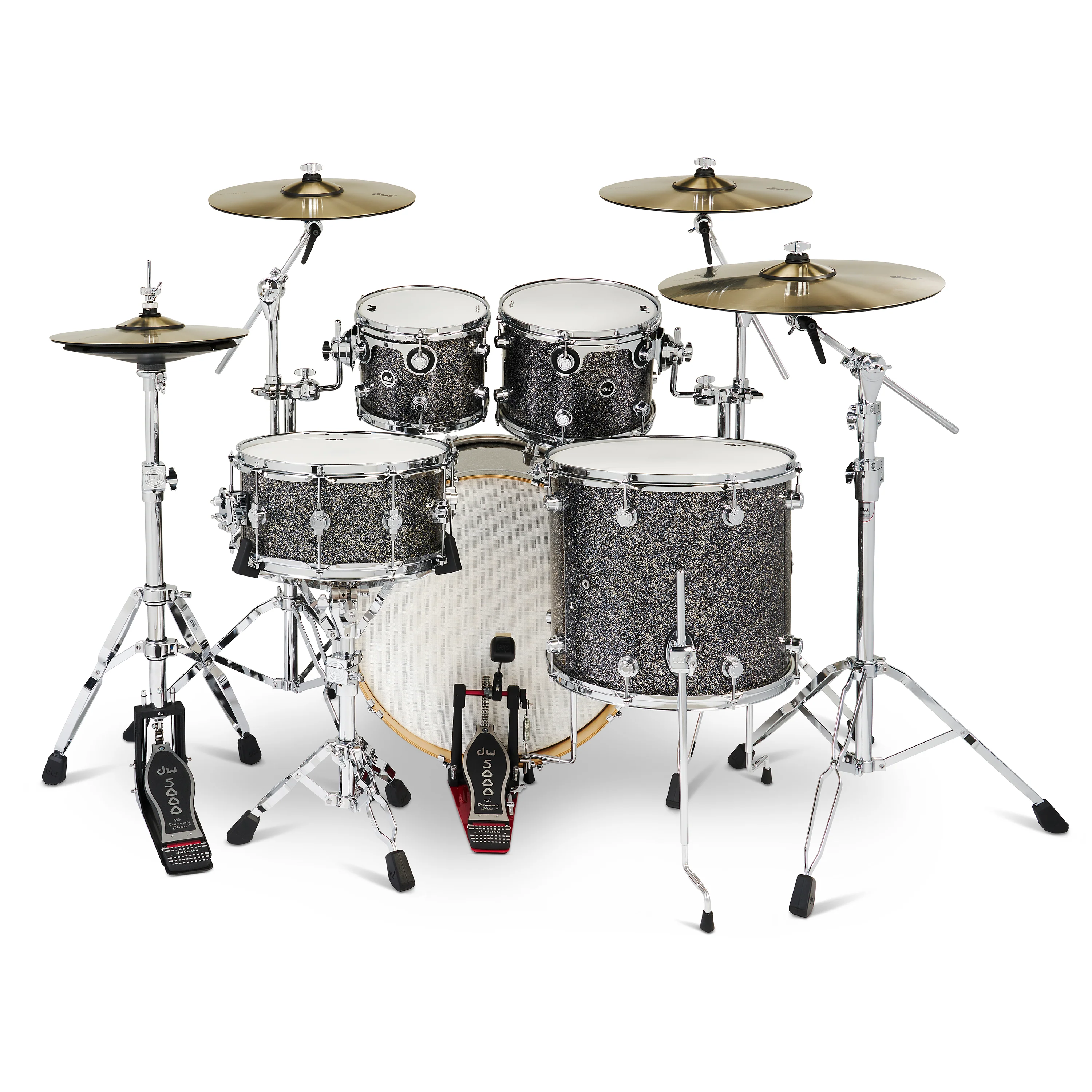 Black Galaxy | 5-tlg Drum Kit Set mit 4 Becken