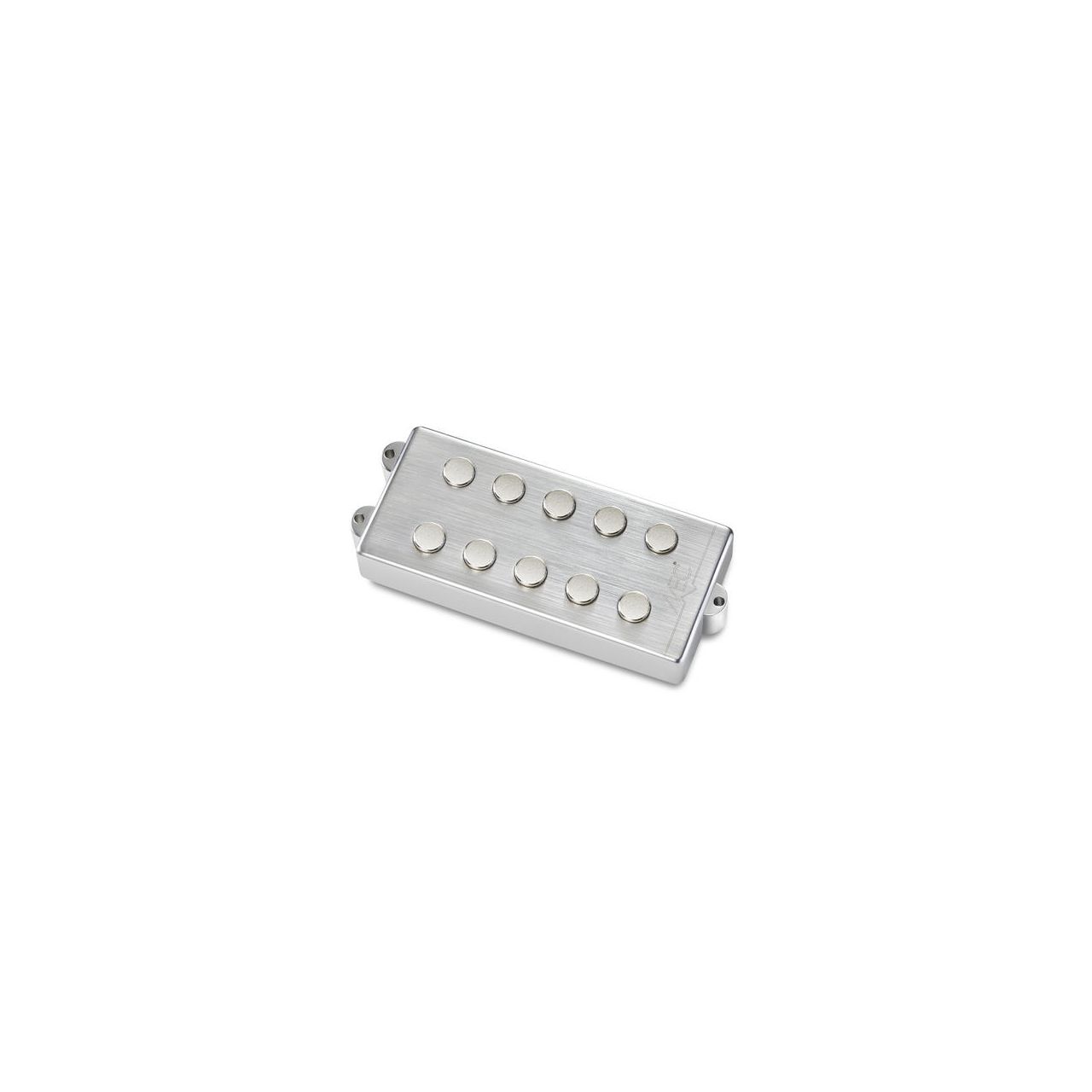 Passive MM-Style Bass Pickup, Metal Cover, 5-String, Neck - Brushed Chrome 