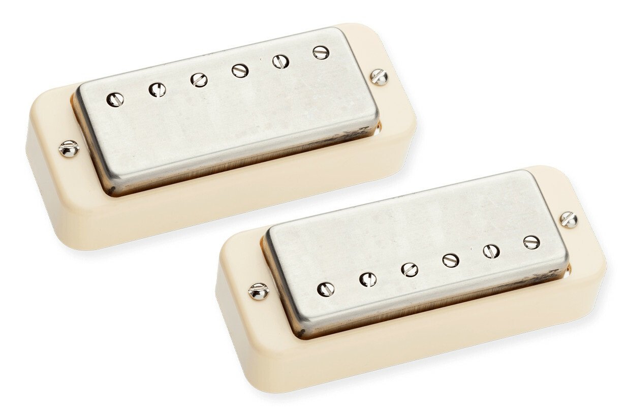 Antiquity II - Mini Humbucker Set, P90 Mounting Ring - Nickel Cover