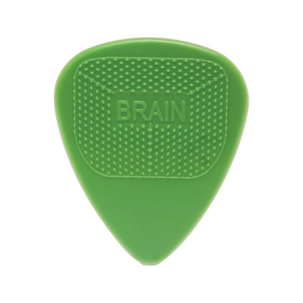 Snarling Dog Brain Picks - 351 Shape (TSDB351 .53), 12 pcs Pick Pack, 0.53 mm, Green