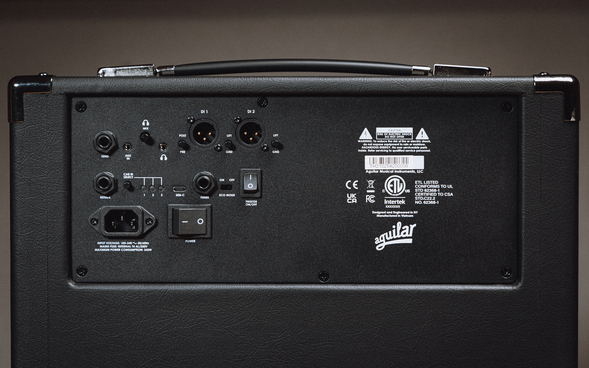 Tone Hammer 210 Bass Combo Verstärker Classic Black