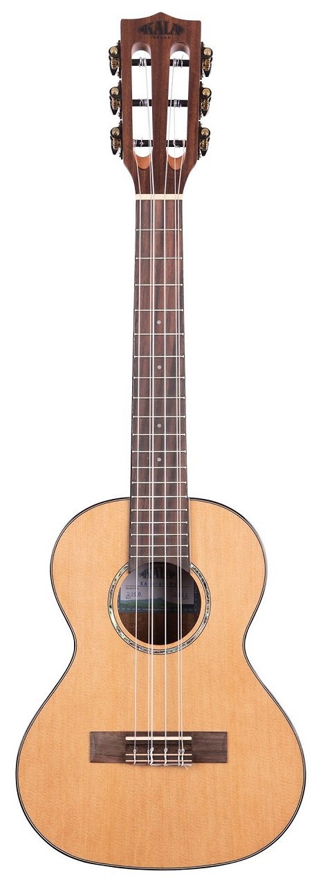 KA-SCAC-T6 - Gloss Solid Cedar Top Acacia 6-String Tenor Ukulele, with Bag (UB-T)