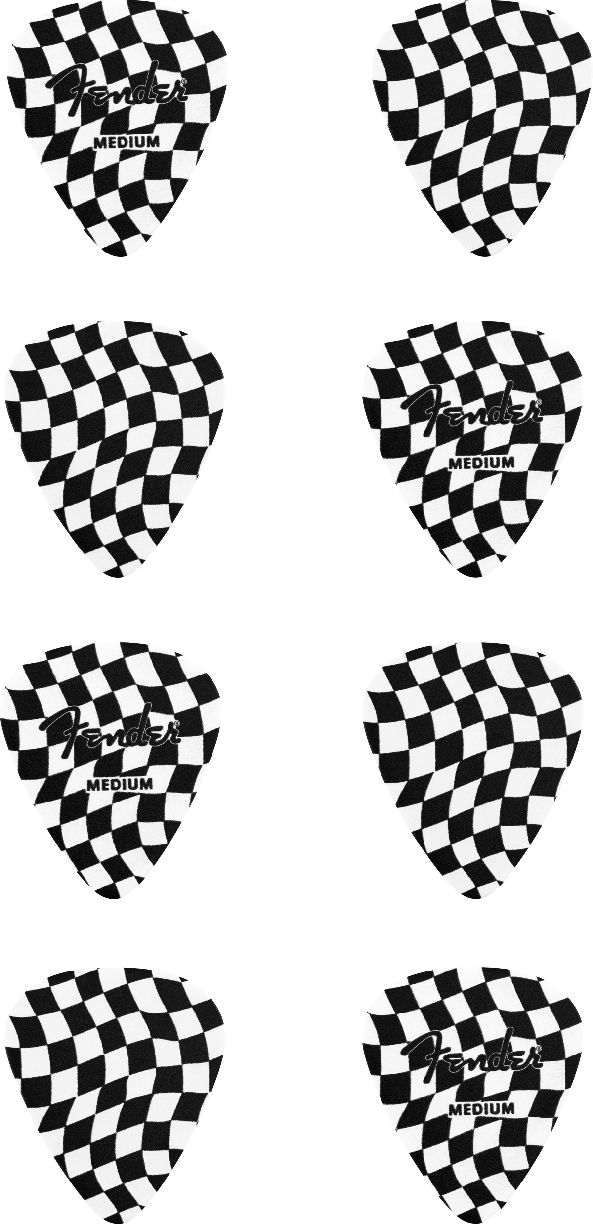 351 Celluloid Picks, Checkerboard, (8)