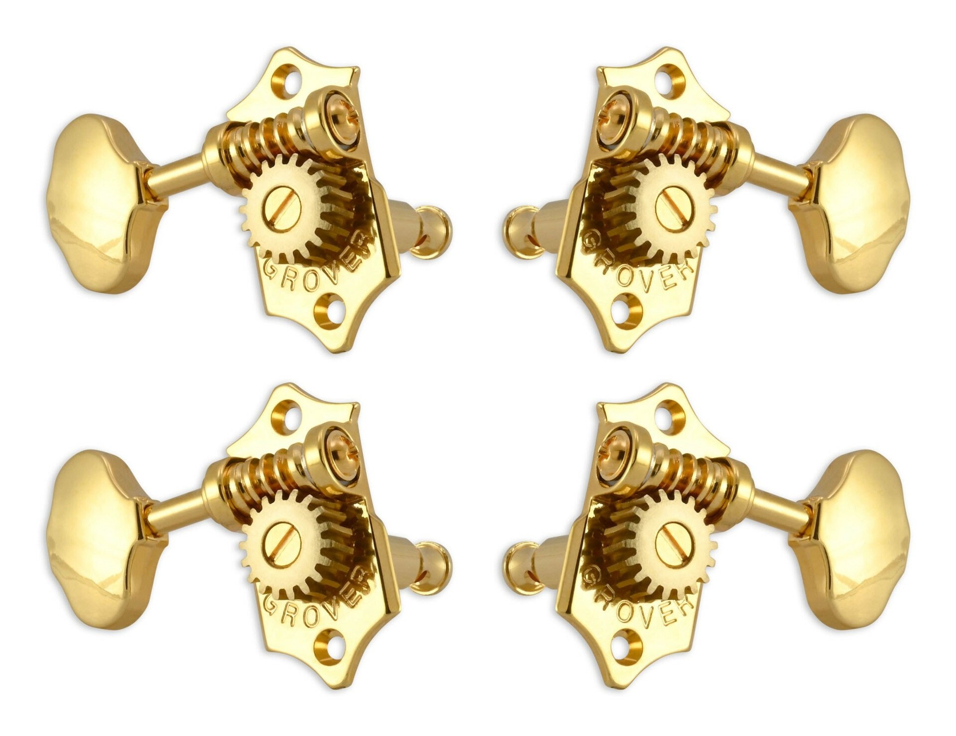 U98-18G Sta-Tite Geared Ukulele Pegs  4 pcs. Gold