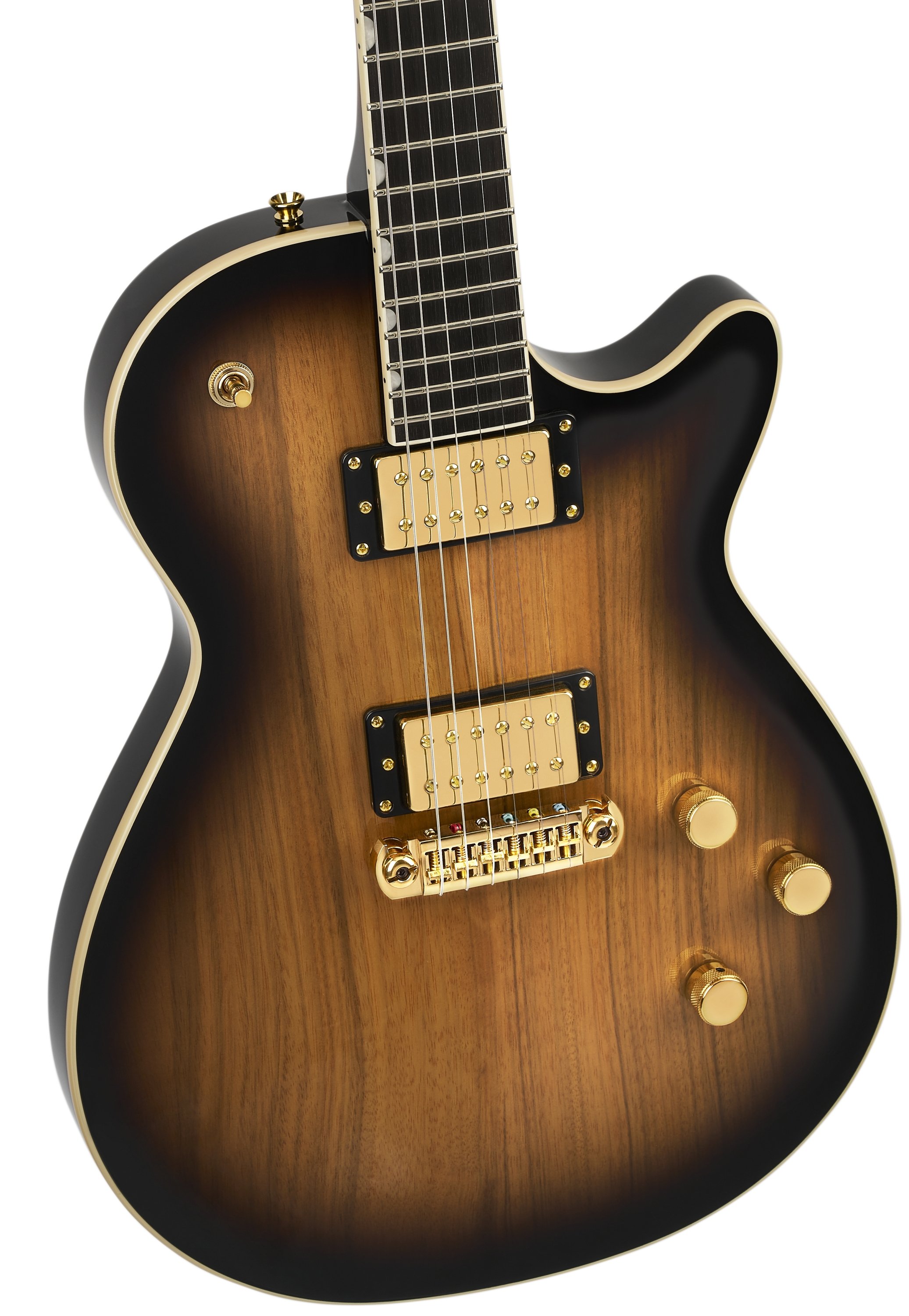 LTD Electromatic Black Limba Jet Sunburst