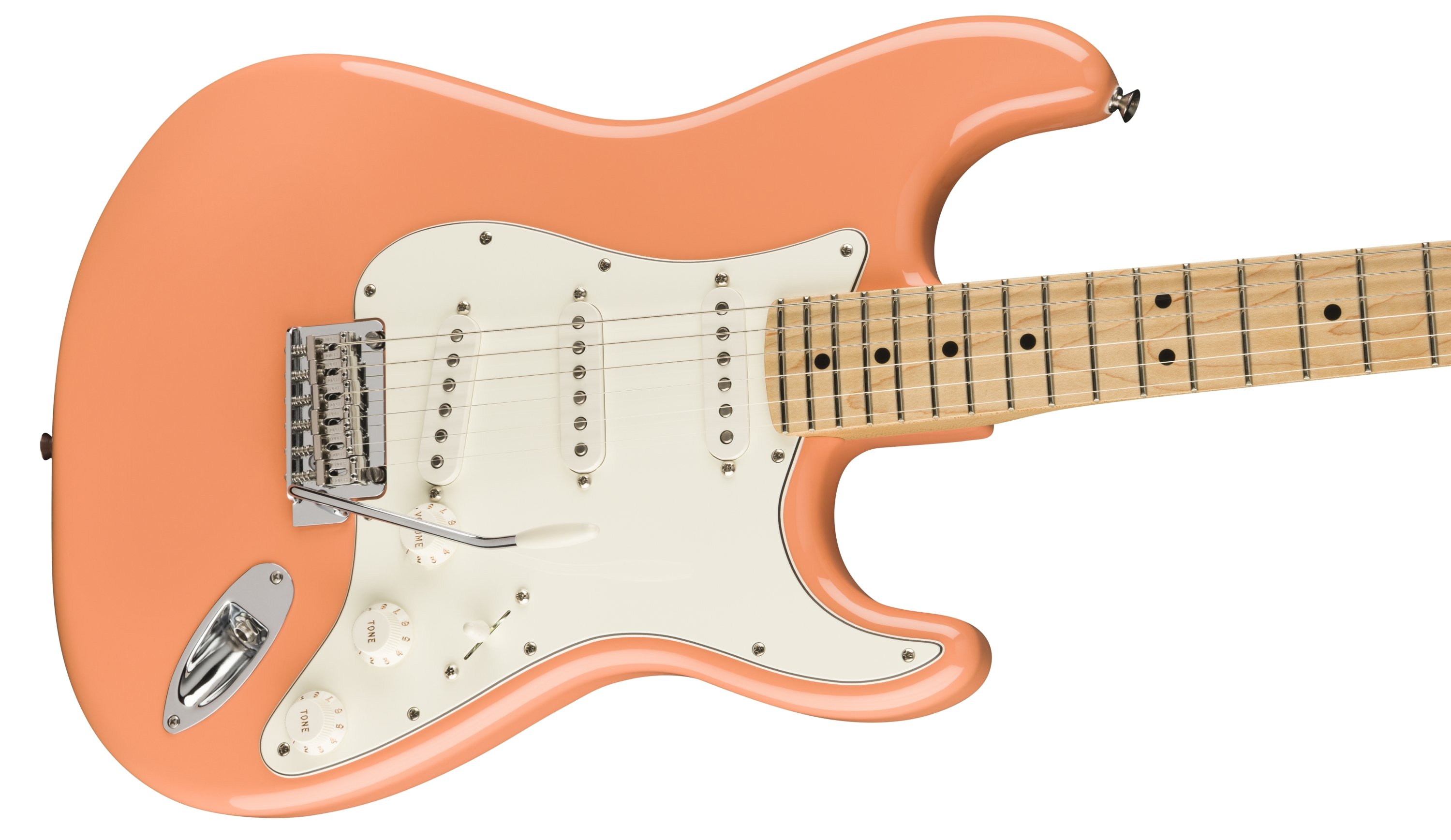 Ltd Player Stratocaster, Maple Neck, Pacific Peach