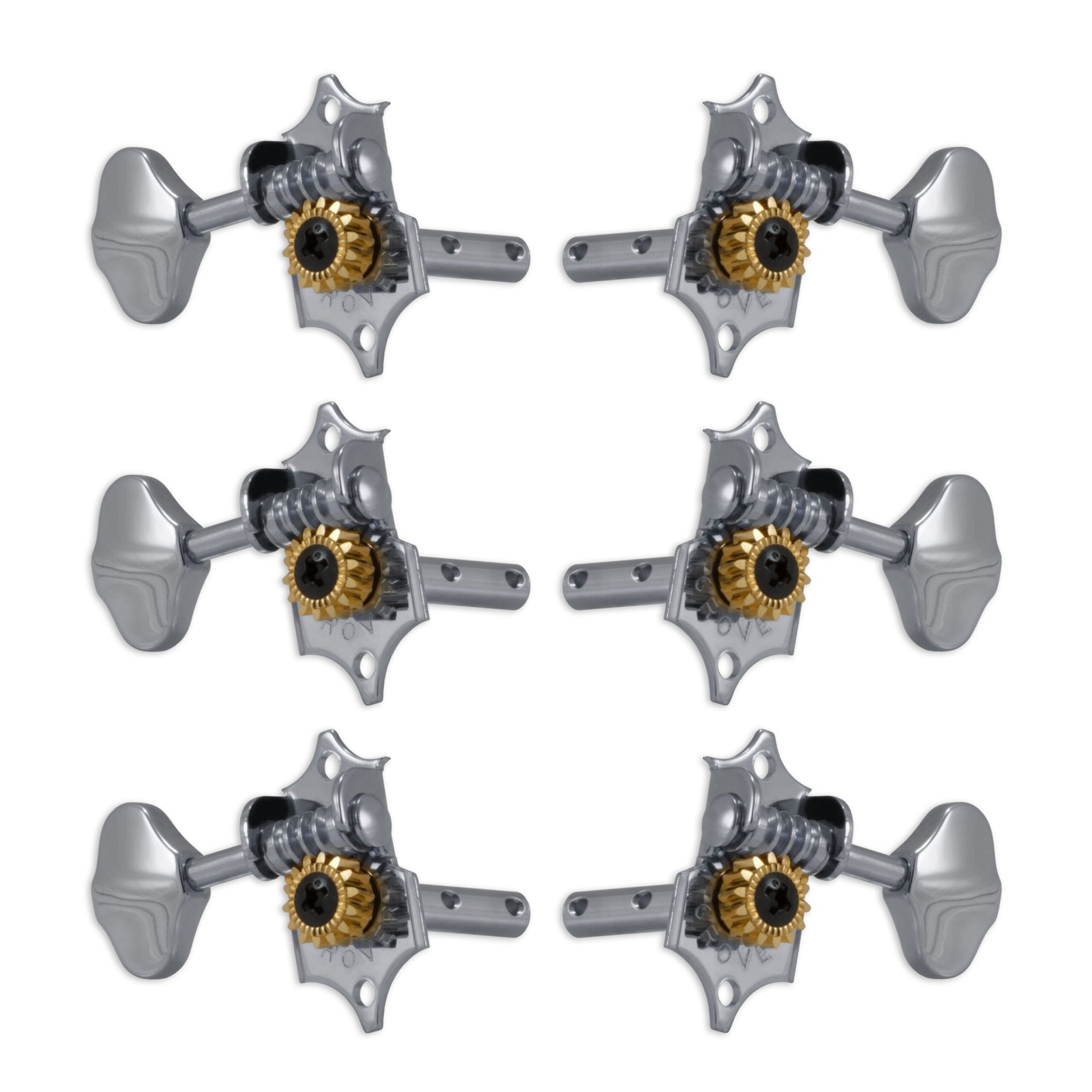H97C Original Sta-Tite Machine Head Set Chrome