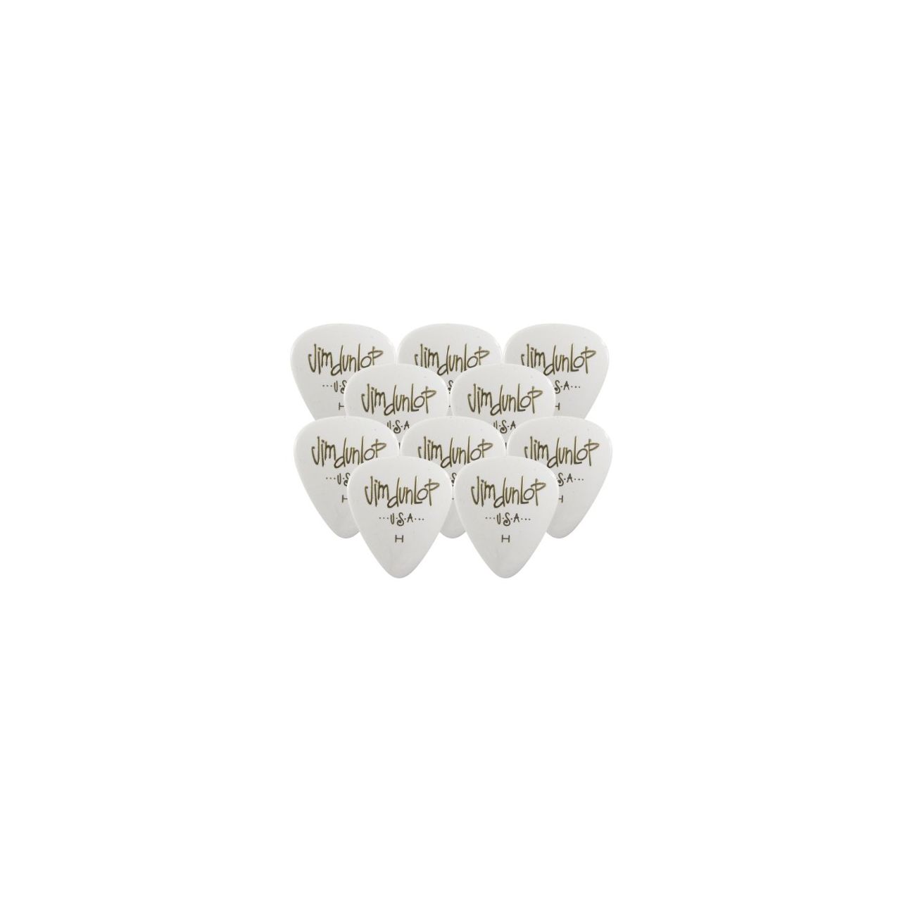 Genuine Celluloid Classic picks 12 Stück Weiß HEAVY