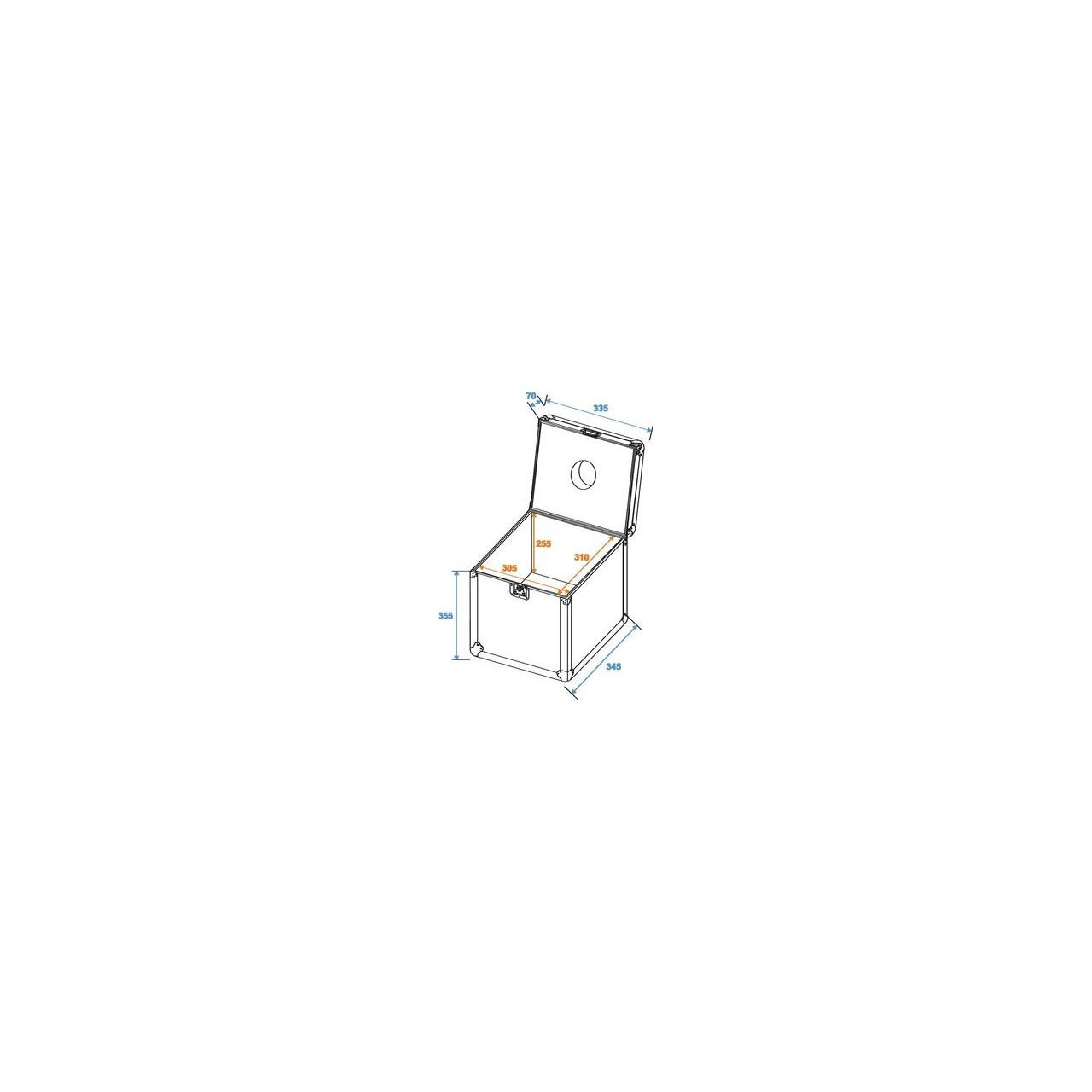 Flightcase Spiegelkugel 30cm