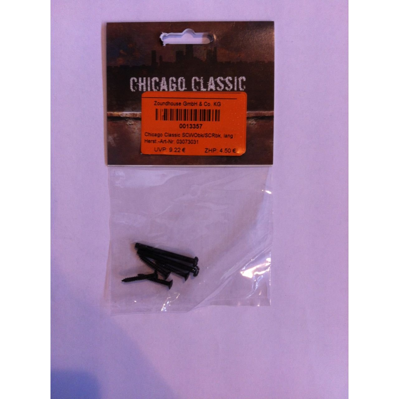 SCWObk/SCRbk, lang Humbucker Schraubenset, black für Humbucker (mm) und -rahmen, 4x SCWO2618BK +
